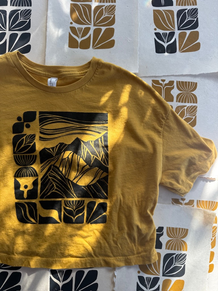 Ridgeline Tee • hand printed