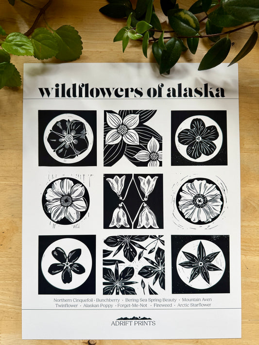 Wildflowers of Alaska • poster print