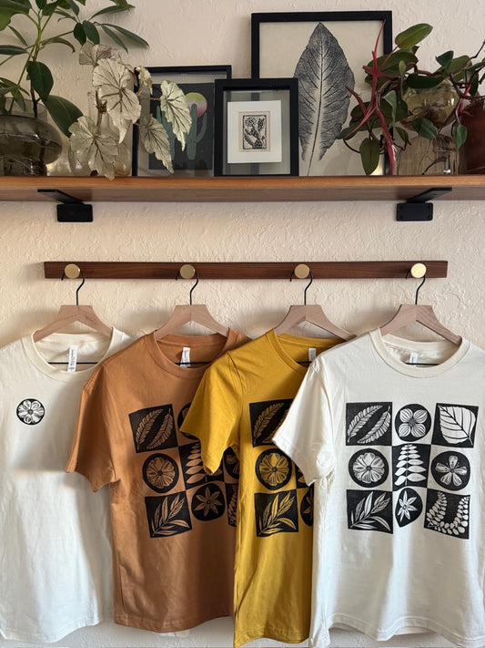 Alpine Flora Blockprinted Tee