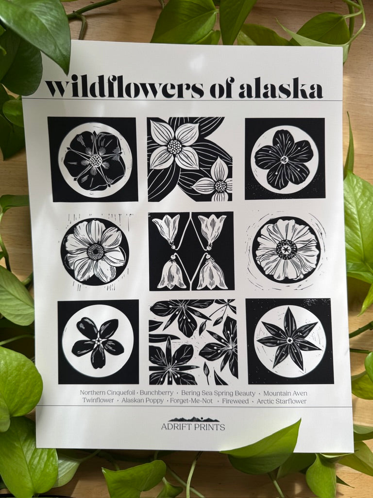 Wildflowers of Alaska • poster print