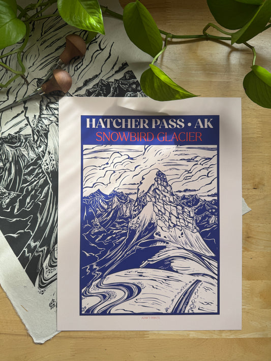 Snowbird Glacier • poster print - SALE 50% off