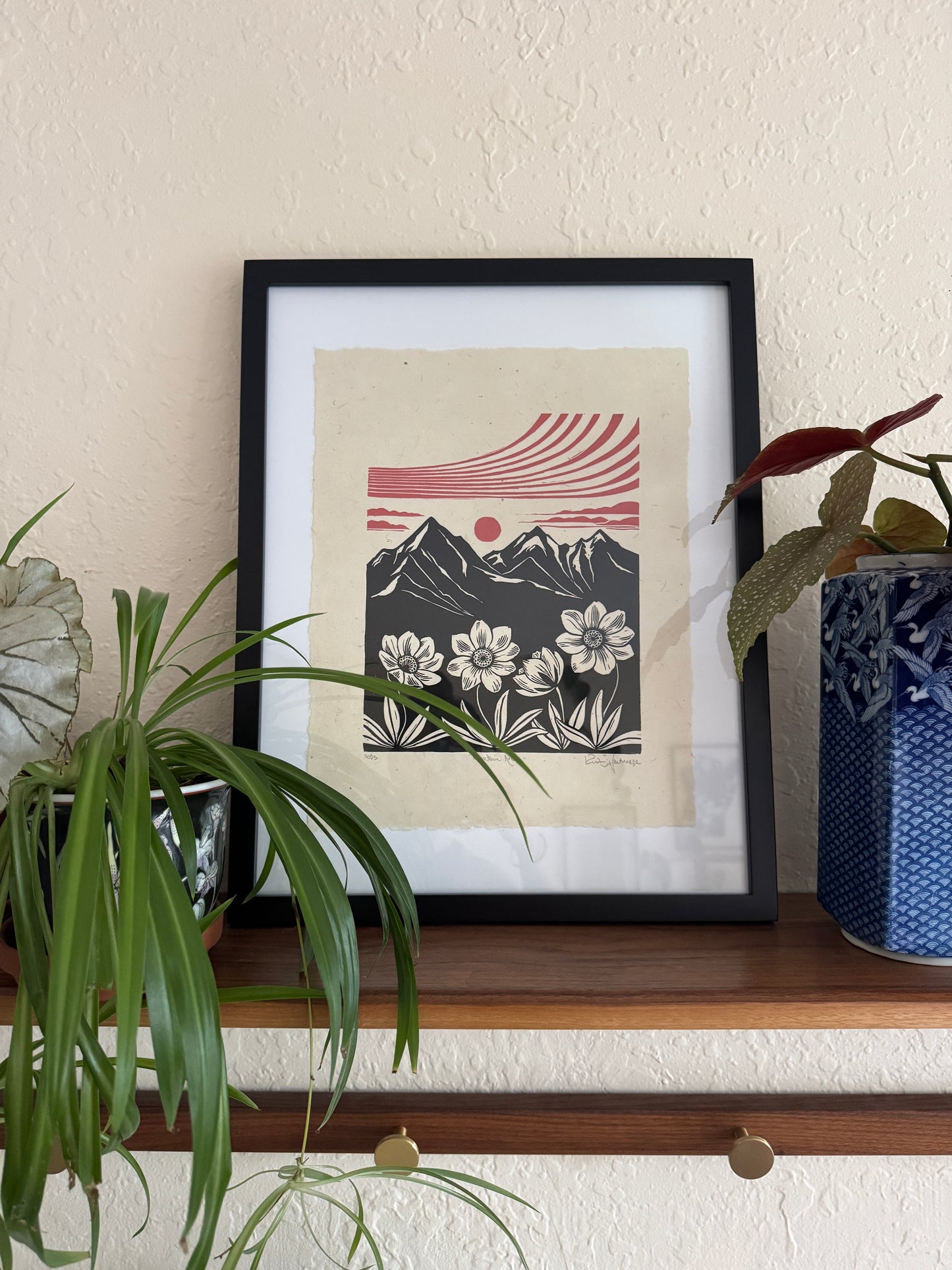 Framed 'Mountain Avens' Print at Alpenglow Coffeehouse