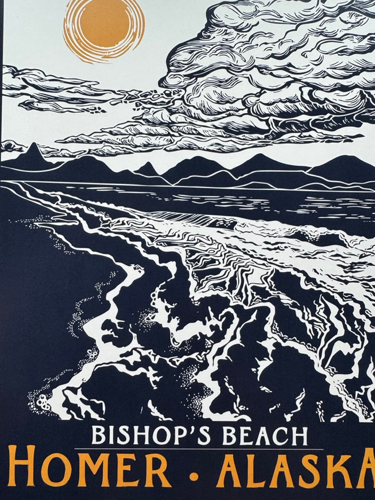 Bishop's Beach • travel poster