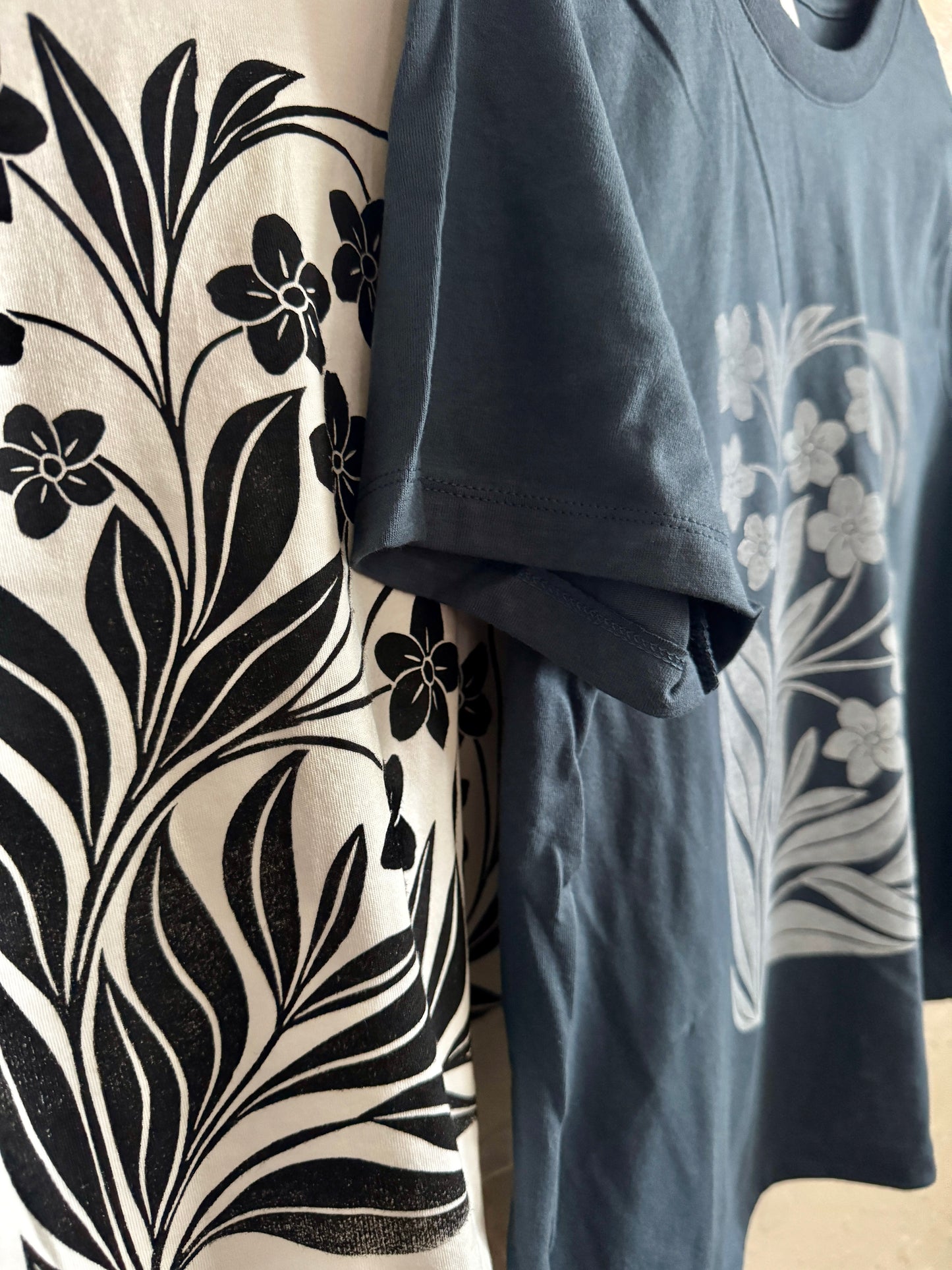 Forget-Me-Not hand printed tee