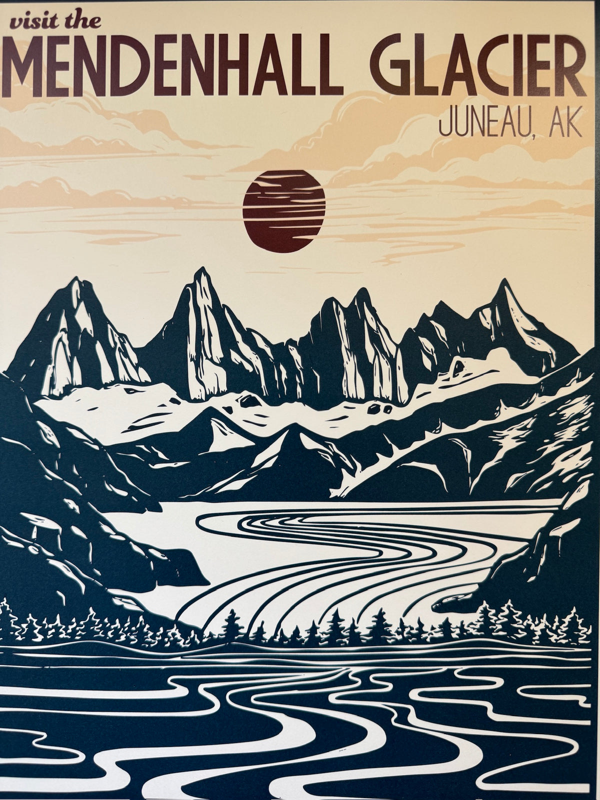 Mendenhall Glacier • travel poster