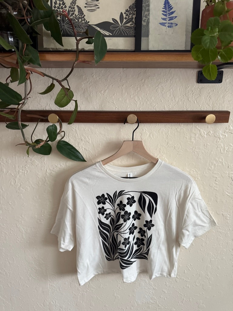 Forget-Me-Not hand printed tee