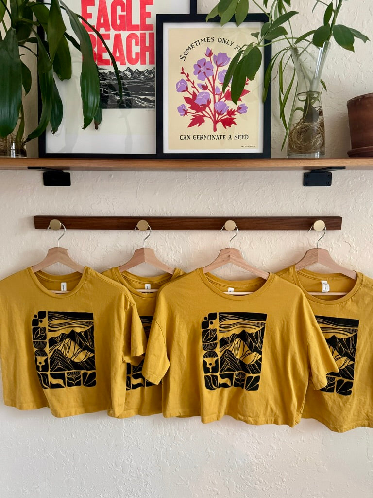 Ridgeline Tee • hand printed