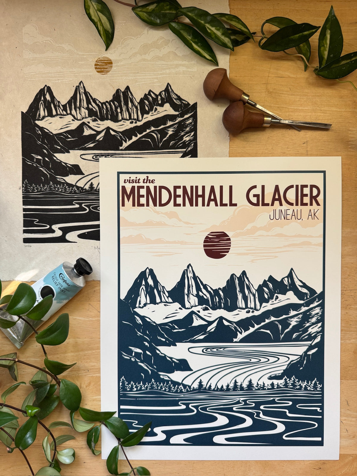 Mendenhall Glacier • travel poster