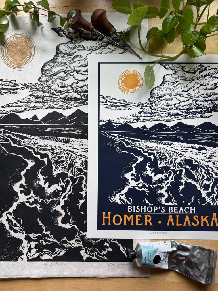 Bishop's Beach • travel poster