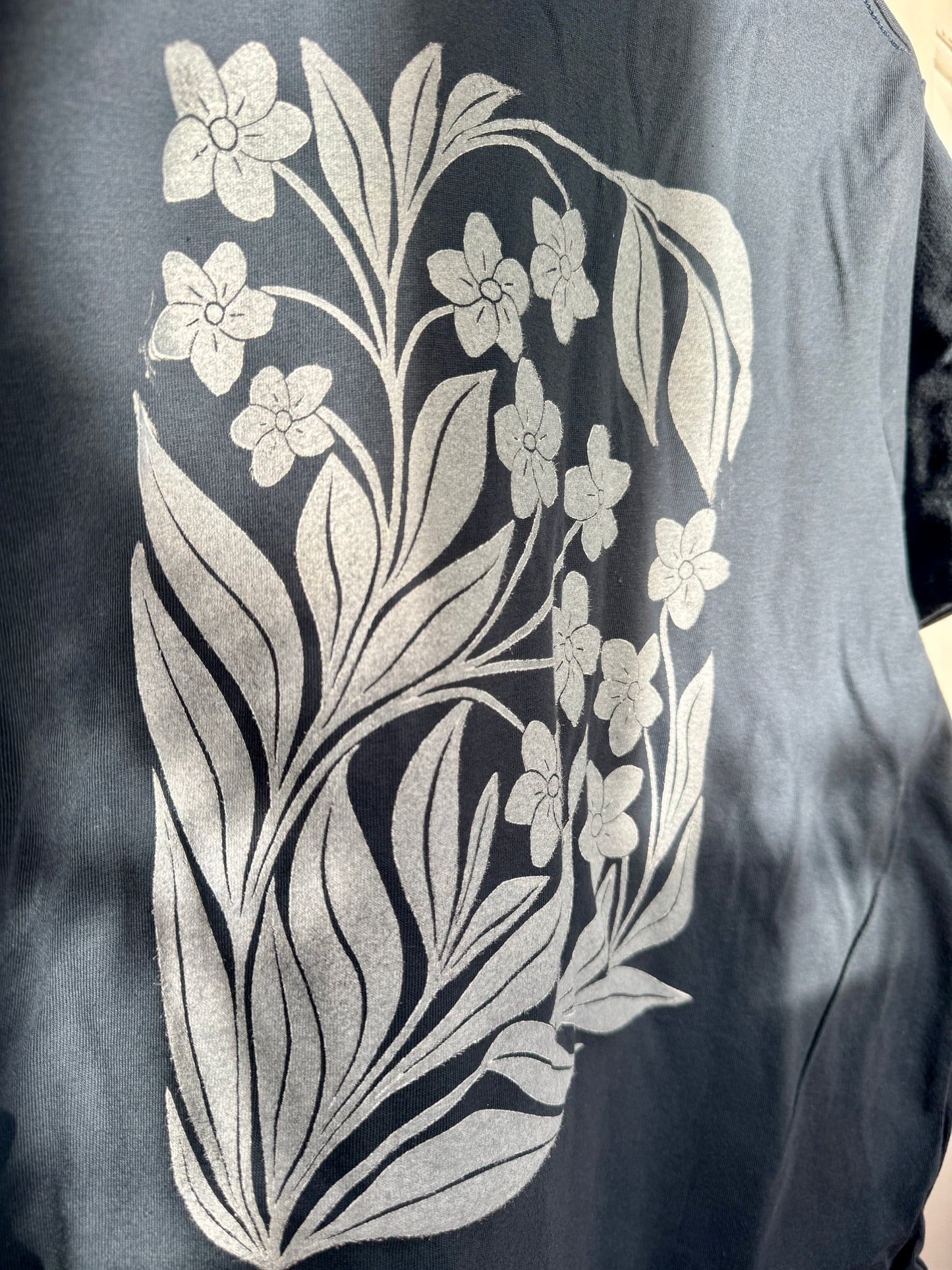 Forget-Me-Not hand printed tee