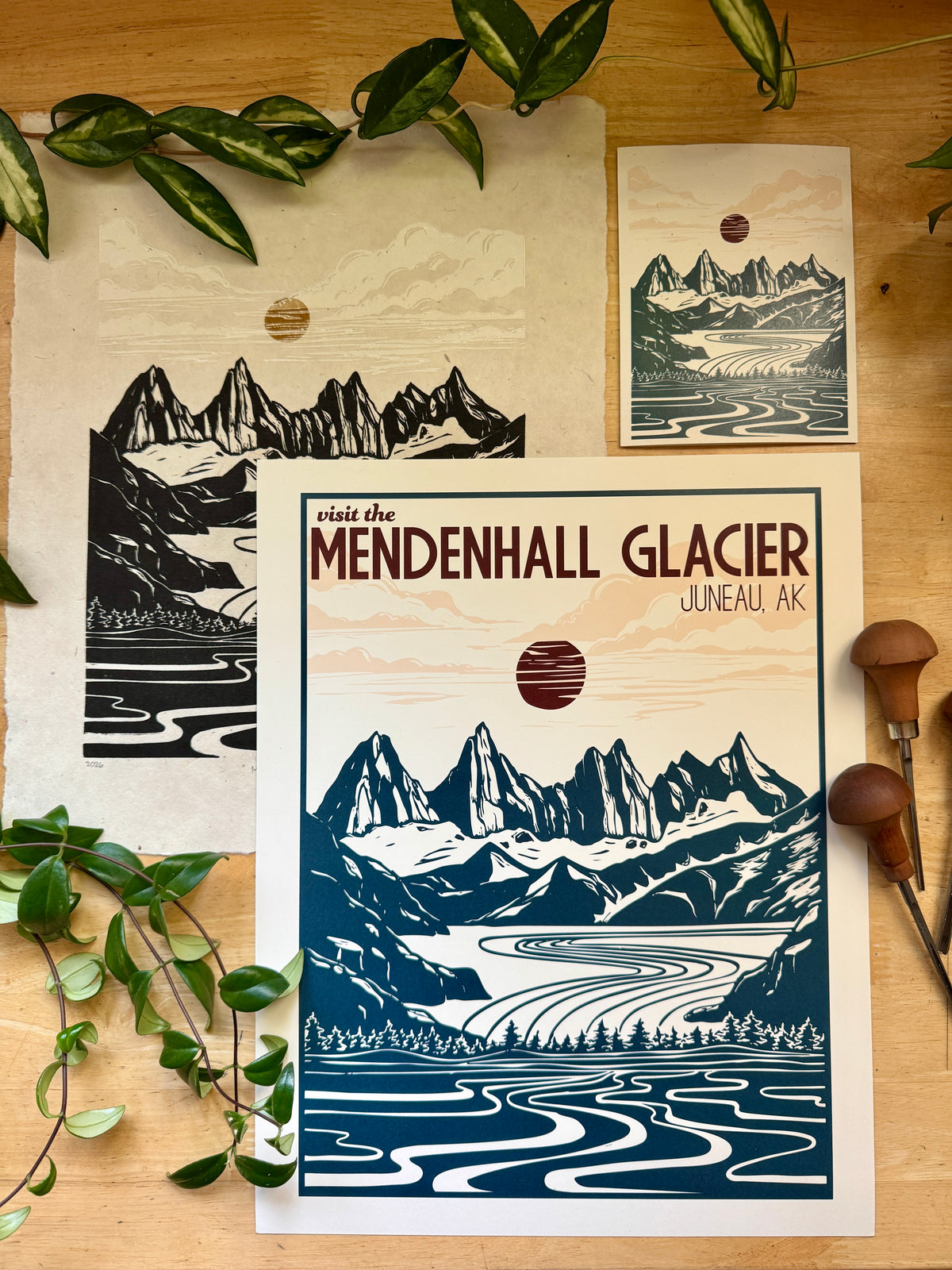 Mendenhall Glacier • travel poster
