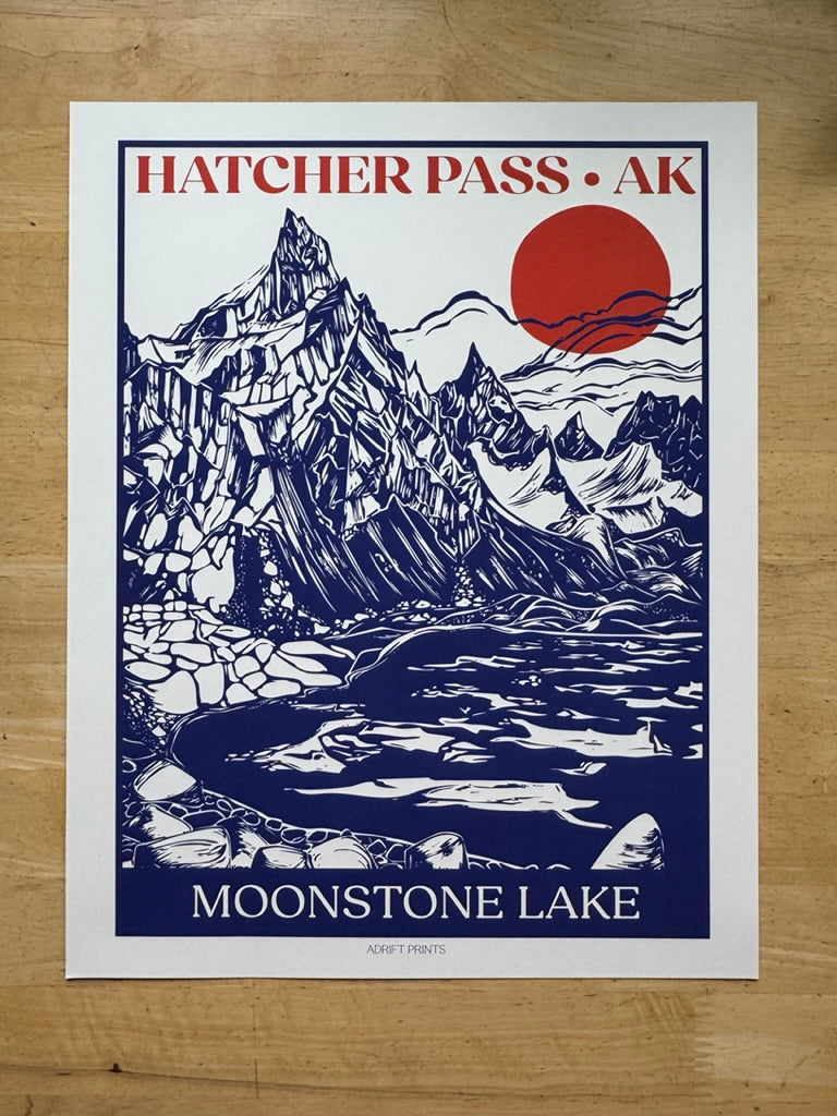 Moonstone Lake • travel poster