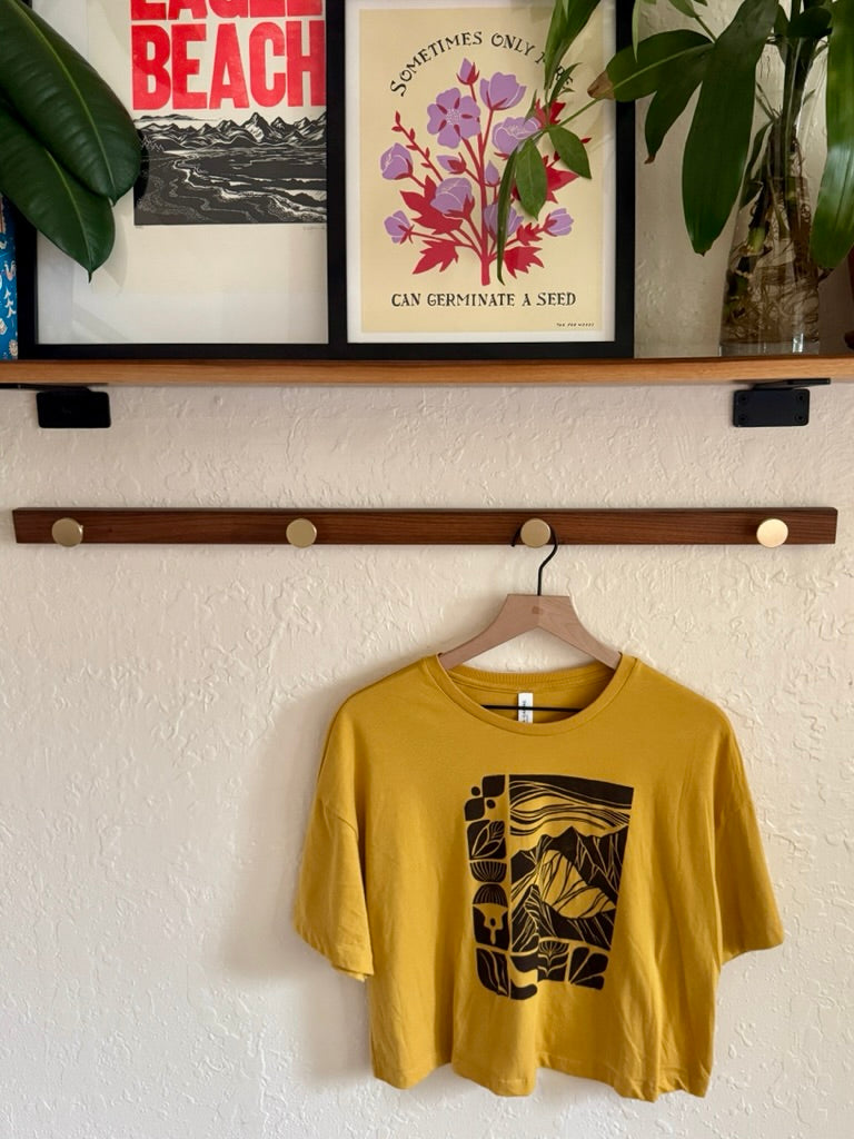 Ridgeline Tee • hand printed