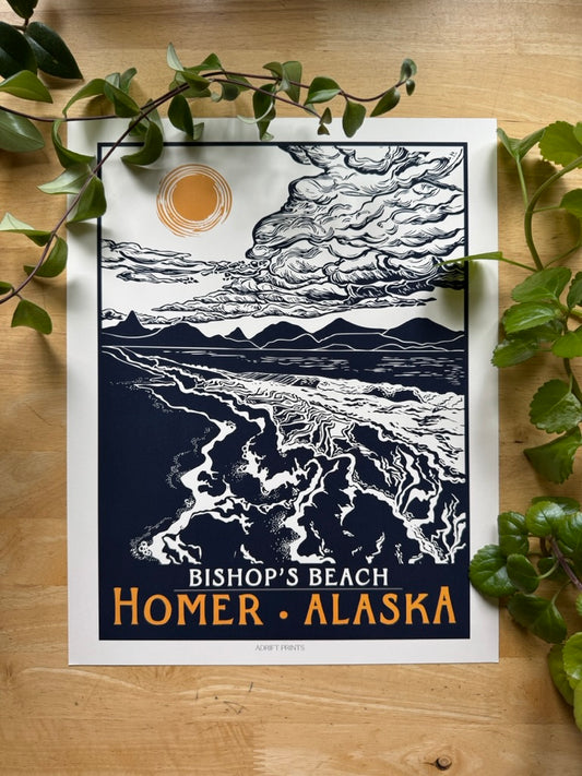 Bishop's Beach • travel poster
