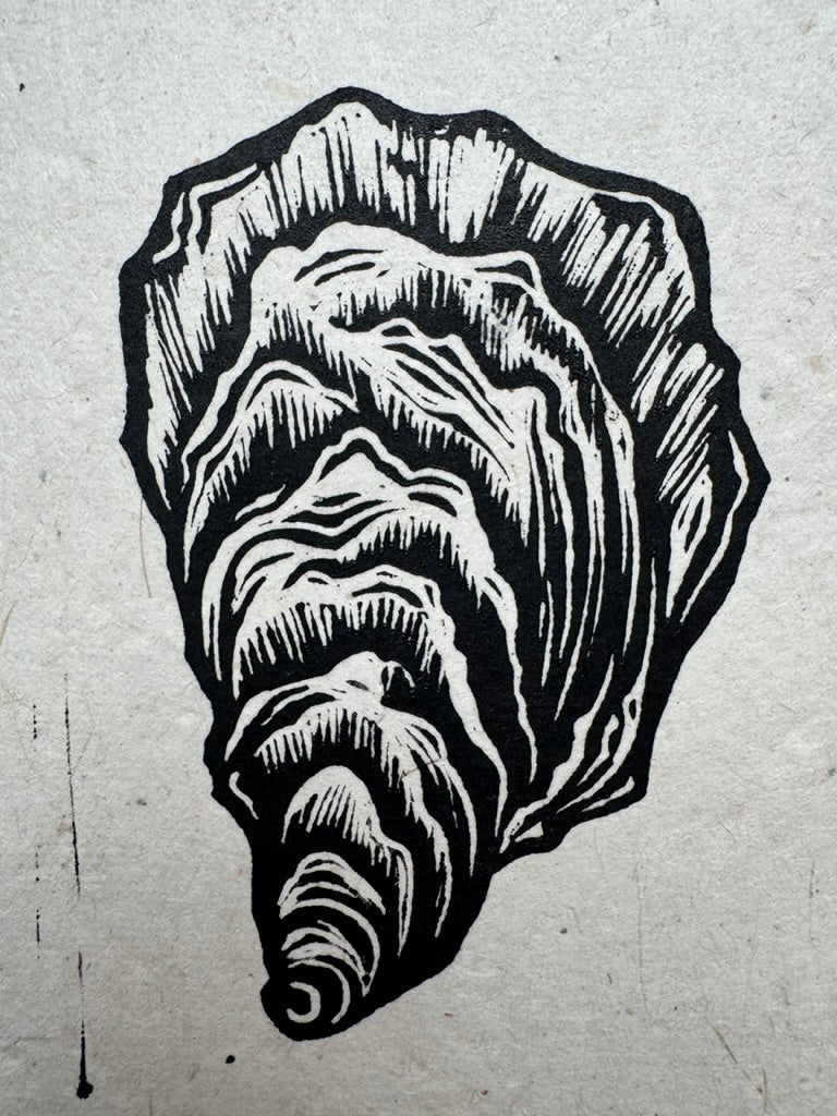 Pacific Oyster Mini Print
