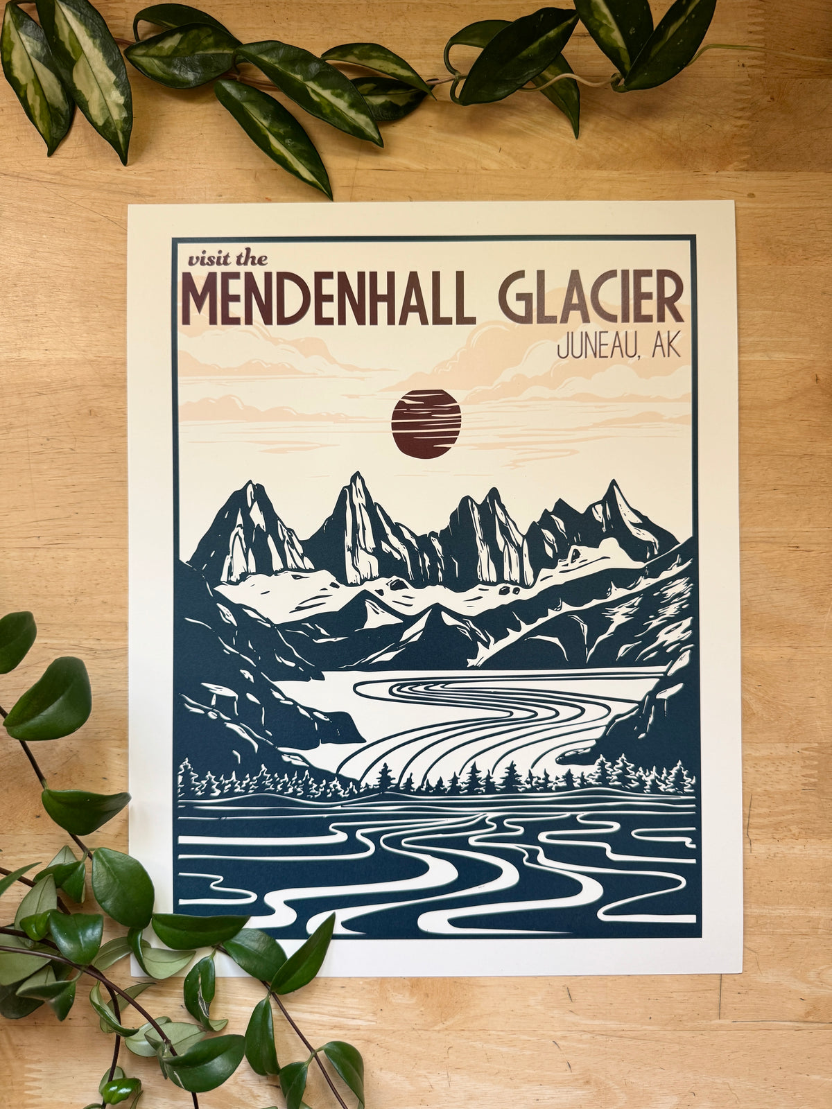 Mendenhall Glacier • travel poster