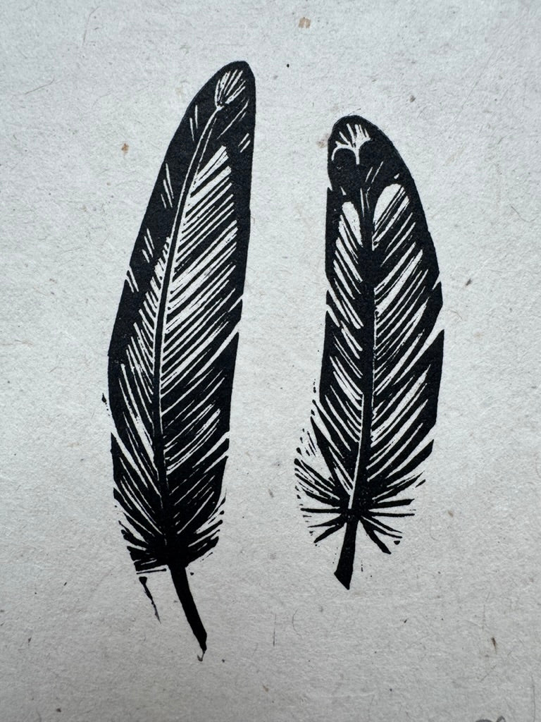 Herring Gull Feathers Mini Print