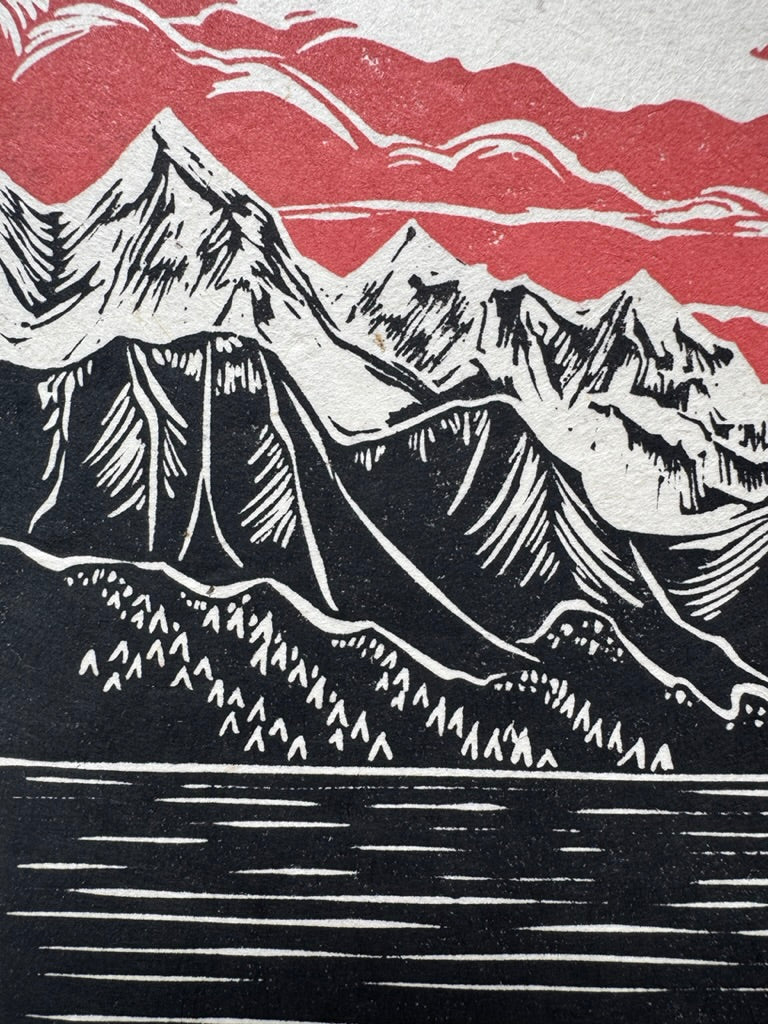 Seward Sunrise - pink and black