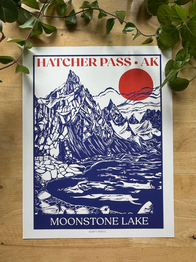 Moonstone Lake • travel poster