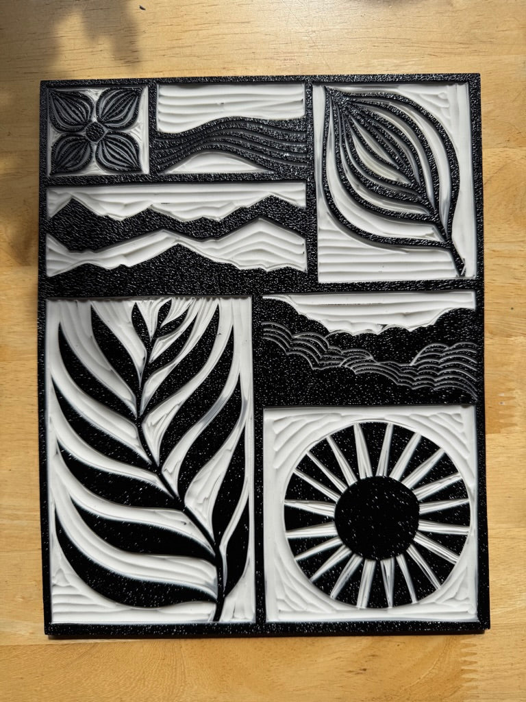 AK Elements hand-printed tote bag