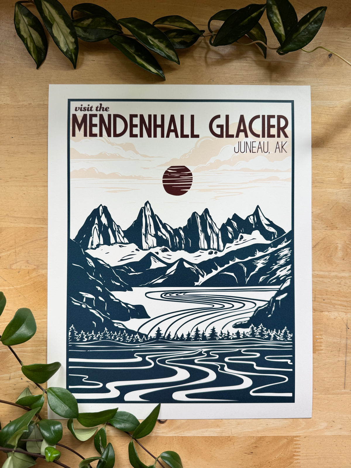 Mendenhall Glacier • travel poster