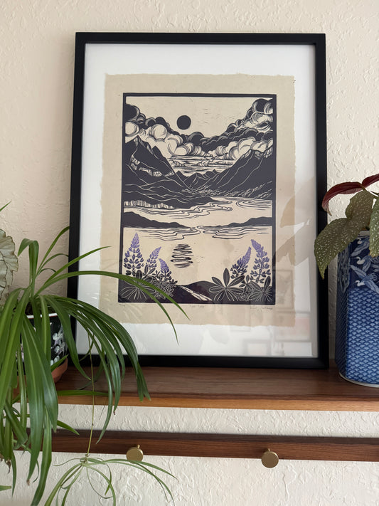 Framed 'Lost Lake' Print at Alpenglow Coffeehouse