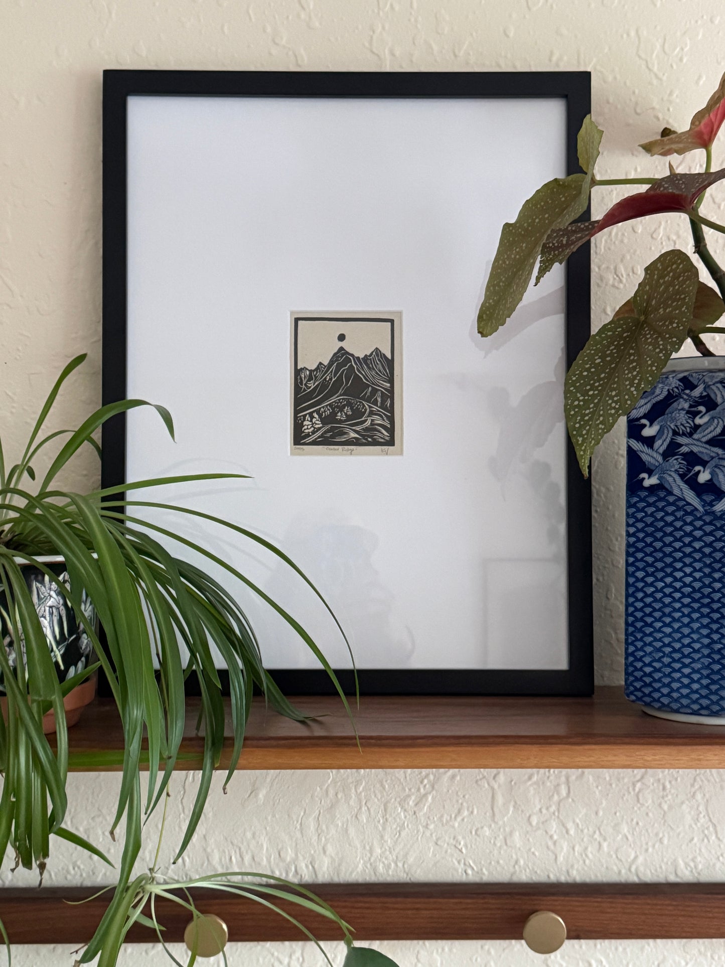 Framed 'Center Ridge' Print at Alpenglow Coffeehouse