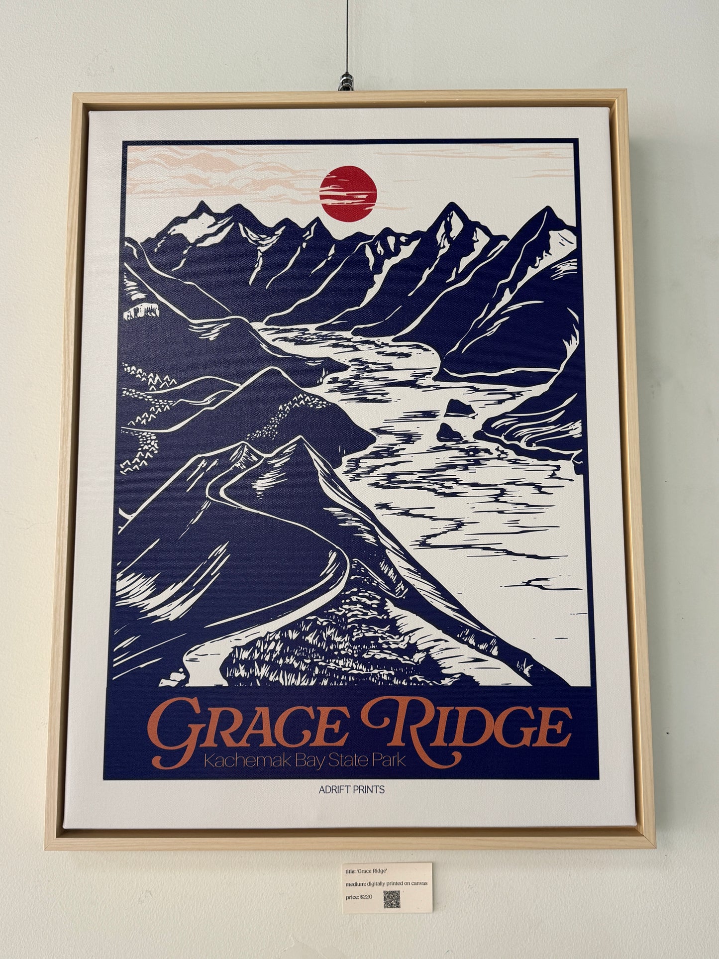 Framed Canvas 'Grace Ridge' Print at SteamDot