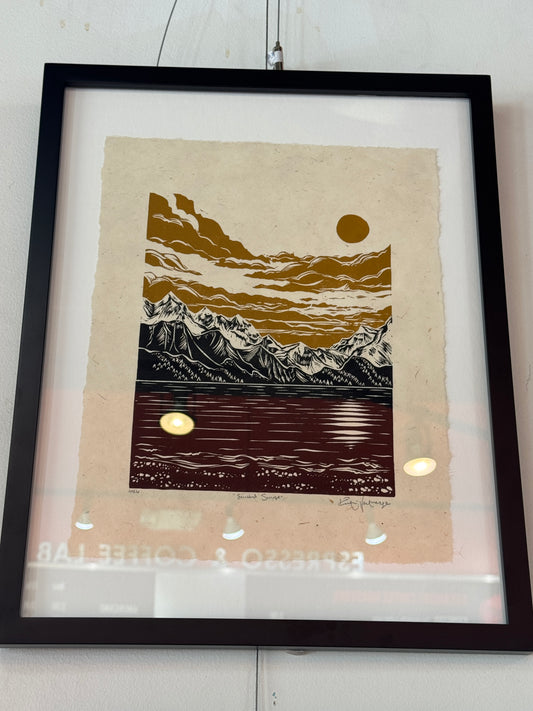 Framed 'Seward Sunrise' Print at SteamDot