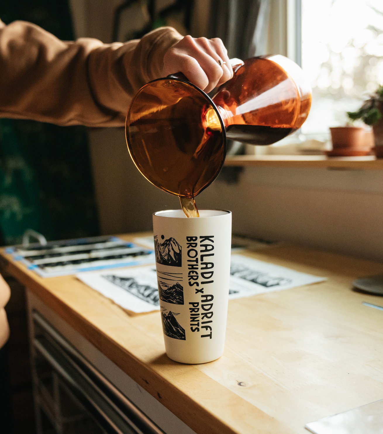 Adrift Prints x Kaladi Miir Tumbler