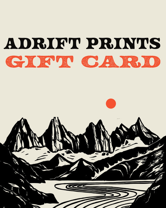 Adrift Prints Gift Card